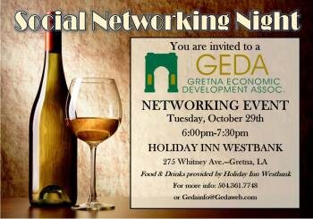 Social Networking Night Tuesday October 29